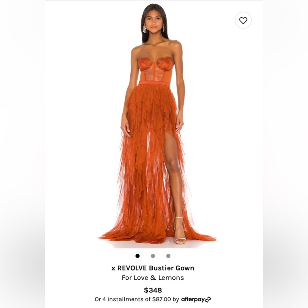 For Love and Lemons Bustier Gown